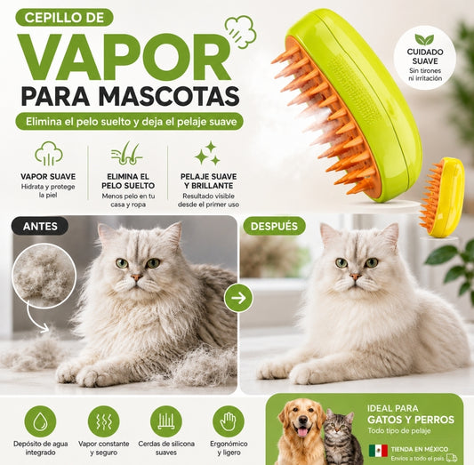 CEPILLO PARA MASCOTAS A VAPOR