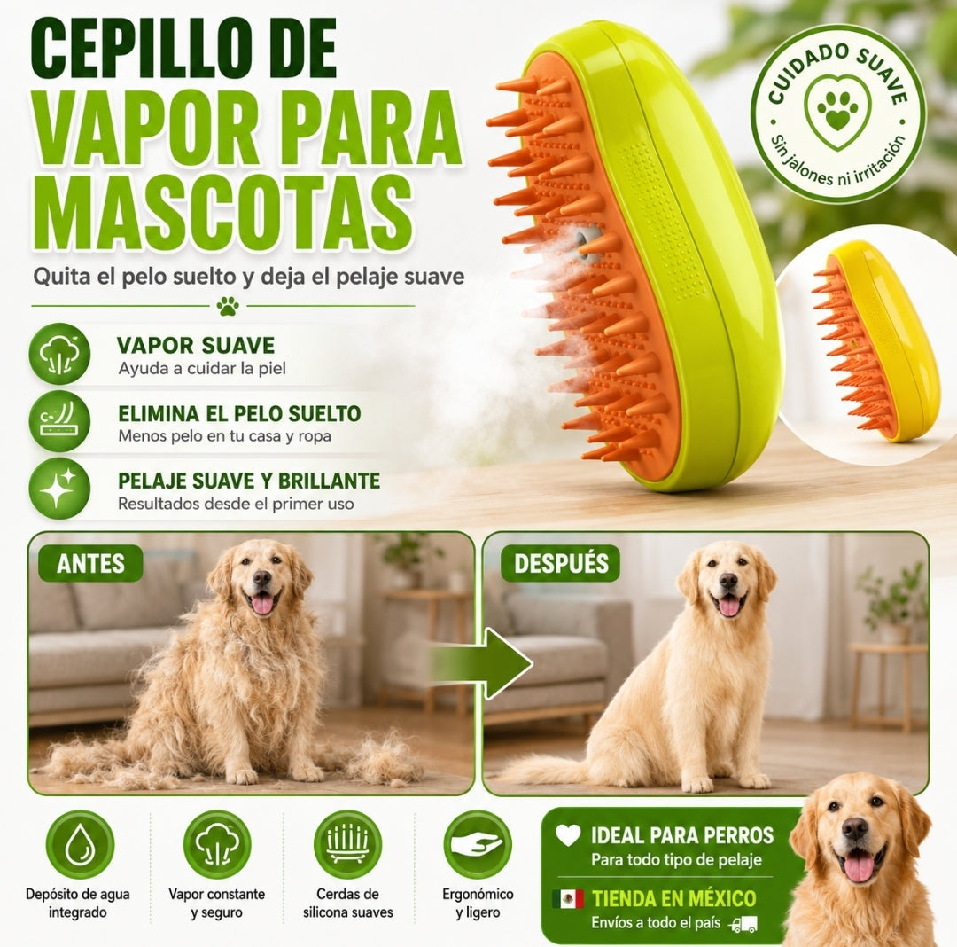 CEPILLO PARA MASCOTAS A VAPOR
