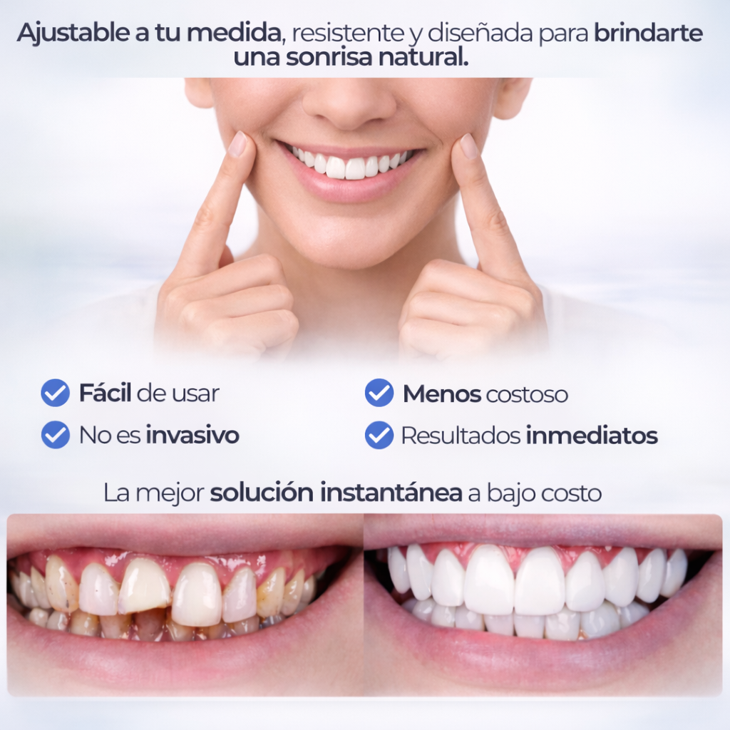 SNAP SMILE™ CARILLAS DENTALES REMOVIBLES