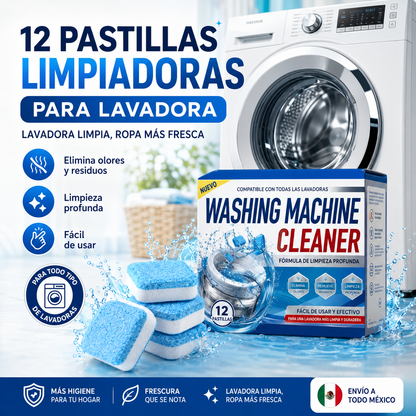 PASTILLA LIMPIEZA LAVADORA X12UND - ENVÍO GRATIS 😁⚡