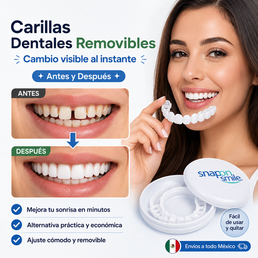 SNAP SMILE™ CARILLAS DENTALES REMOVIBLES