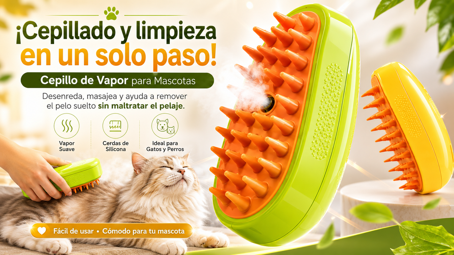 CEPILLO PARA MASCOTAS A VAPOR