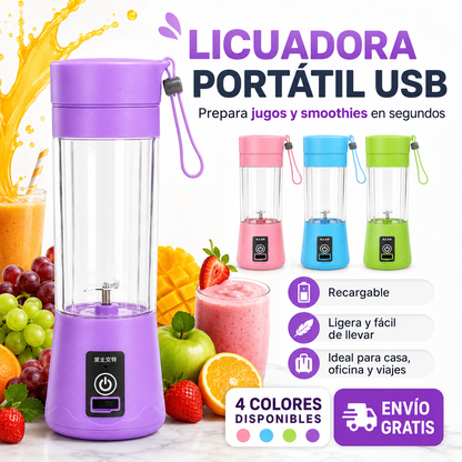 Licuadora Portatil Recargable Inalambric